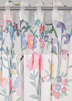 bonprix Salon·Rideaux & Voilages|Voilages|Lot de 2 voilages imprimé floral incl. embrasse