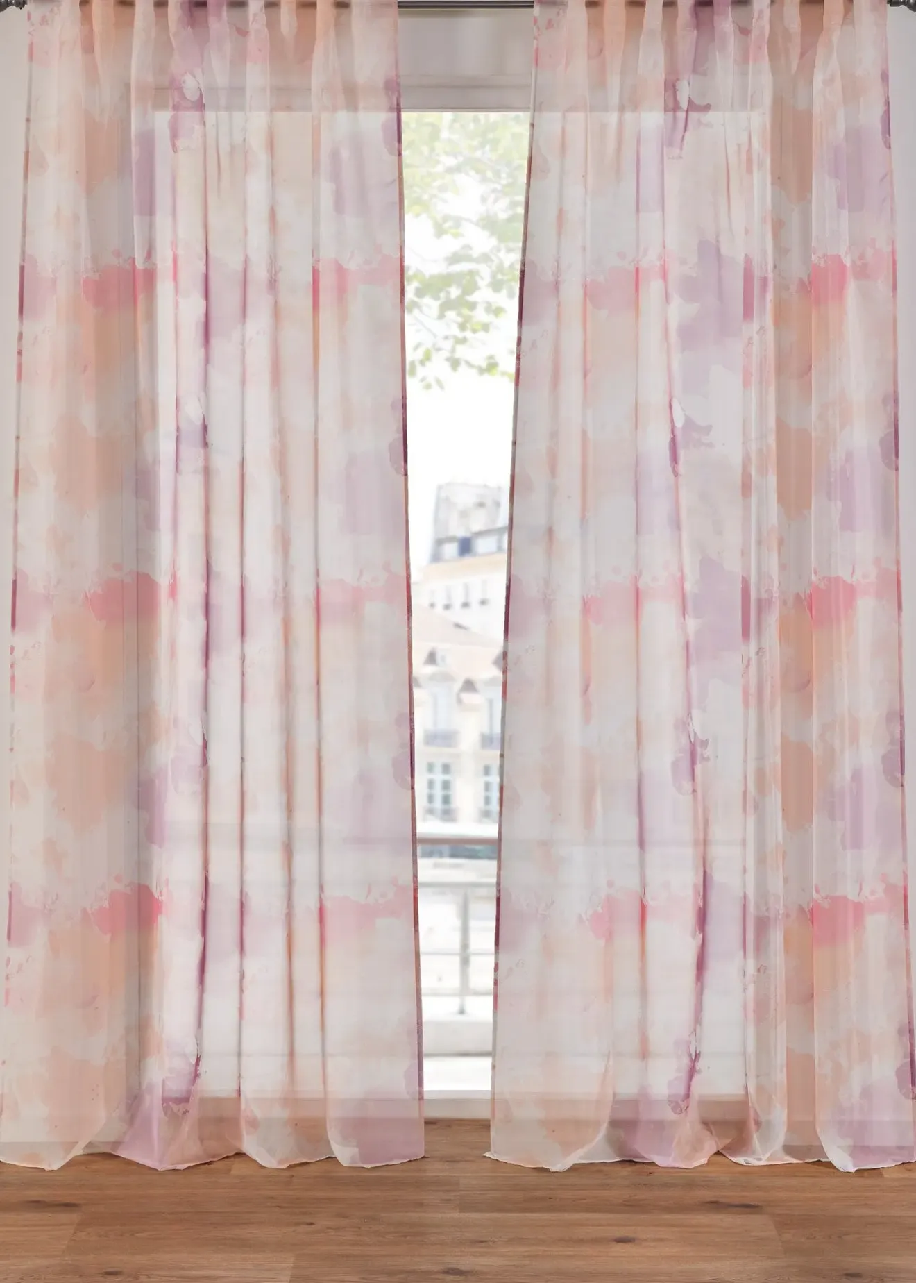 bonprix Lot de 2 voilages imprimés| Salon·Rideaux & Voilages|Voilages