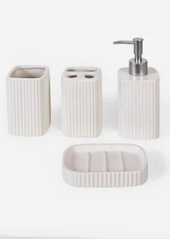 bonprix Accessoires Déco|Lot de 4 accessoires de salle de bain