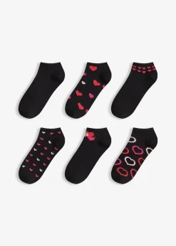bonprix Lot de 6 paires de socquettes|Femme Chaussettes & Collants