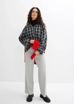 bonprix Lot de 2 pantalons en jersey côtelé|Femme Pantalons