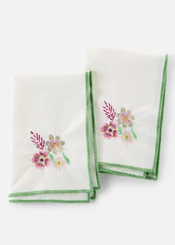 bonprix Lot de 2 serviettes en tissu| Arts De La Table|Décoration