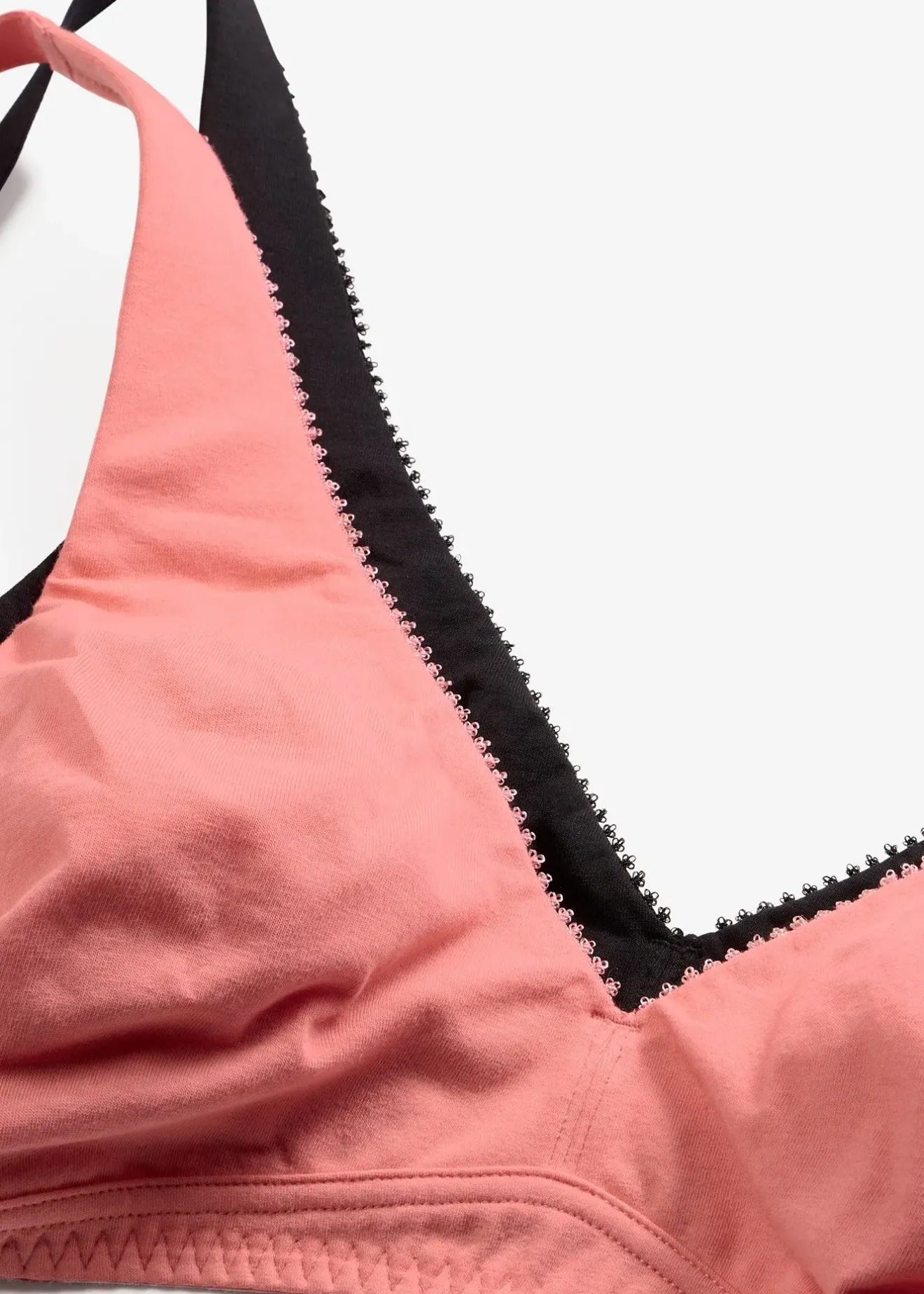 bonprix Lot de 2 soutiens-gorge bralette coton sans armatures|Femme Lingerie Coton|Soutiens-Gorge