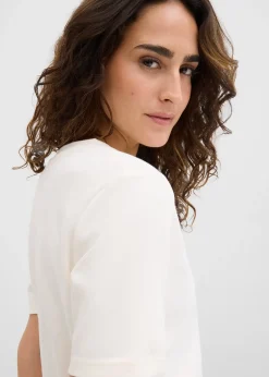 bonprix Lot de 2 T-shirts en jersey épais 100% coton|Femme Basiques|T-Shirts & Tops