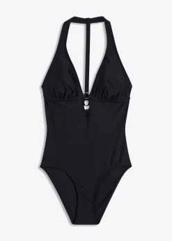 bonprix Maillot 1 pièce à décolleté plongeant en V|Femme Maillots 1 Pièce