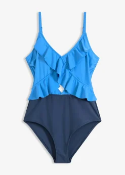 Femme bonprix Maillots 1 Pièce|Maillot 1 pièce à découpe et volants