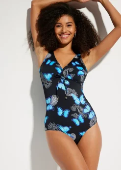 bonprix Maillot 1 pièce à encolure V|Femme Maillots 1 Pièce