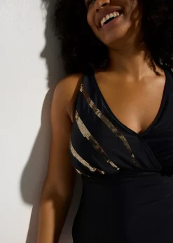 Femme bonprix Maillots 1 Pièce|Maillot 1 pièce à sequins