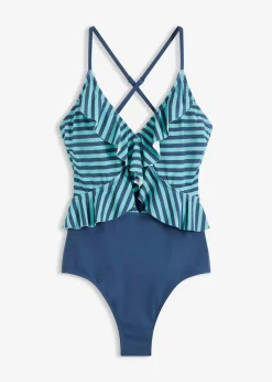 bonprix Maillot 1 pièce à volants|Femme Maillots 1 Pièce
