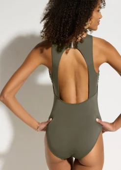 Femme bonprix Maillots 1 Pièce|Maillot 1 pièce avec dos échancré