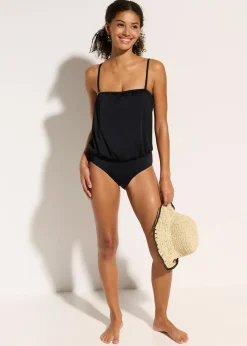 Femme bonprix Maillots 1 Pièce|Maillot 1 pièce bandeau à bretelles amovibles