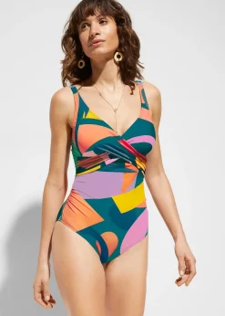 Femme bonprix Maillots 1 Pièce|Maillot 1 pièce croisé