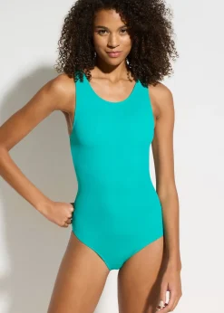 bonprix Maillot 1 pièce de natation séchage rapide|Femme Maillots De Bain Sport|Maillots 1 Pièce