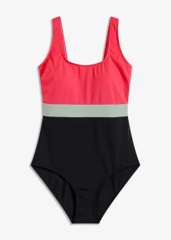 Femme bonprix Maillots De Bain Sport|Maillots 1 Pièce|Maillot 1 pièce séchage rapide, color-block