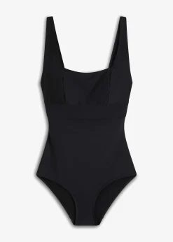 Femme bonprix Maillots De Bain Gainants|Maillots 1 Pièce|Maillot 1 pièce sculptant à encolure carrée, maintien modéré