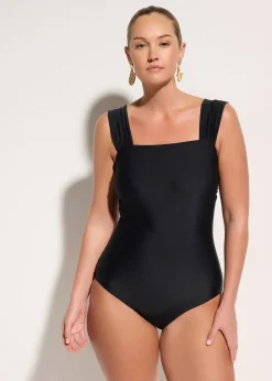 Femme bonprix Maillots De Bain Gainants|Maillots 1 Pièce|Maillot 1 pièce sculptant à bretelles larges, maintien modéré