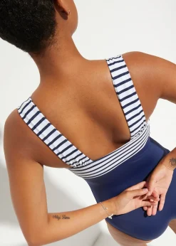 bonprix Maillot 1 pièce sculptant à bretelles larges, maintien modéré|Femme Maillots De Bain Gainants|Maillots 1 Pièce