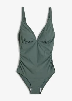 bonprix Maillot 1 pièce sculptant à encolure V, maintien léger|Femme Maillots De Bain Gainants|Maillots 1 Pièce