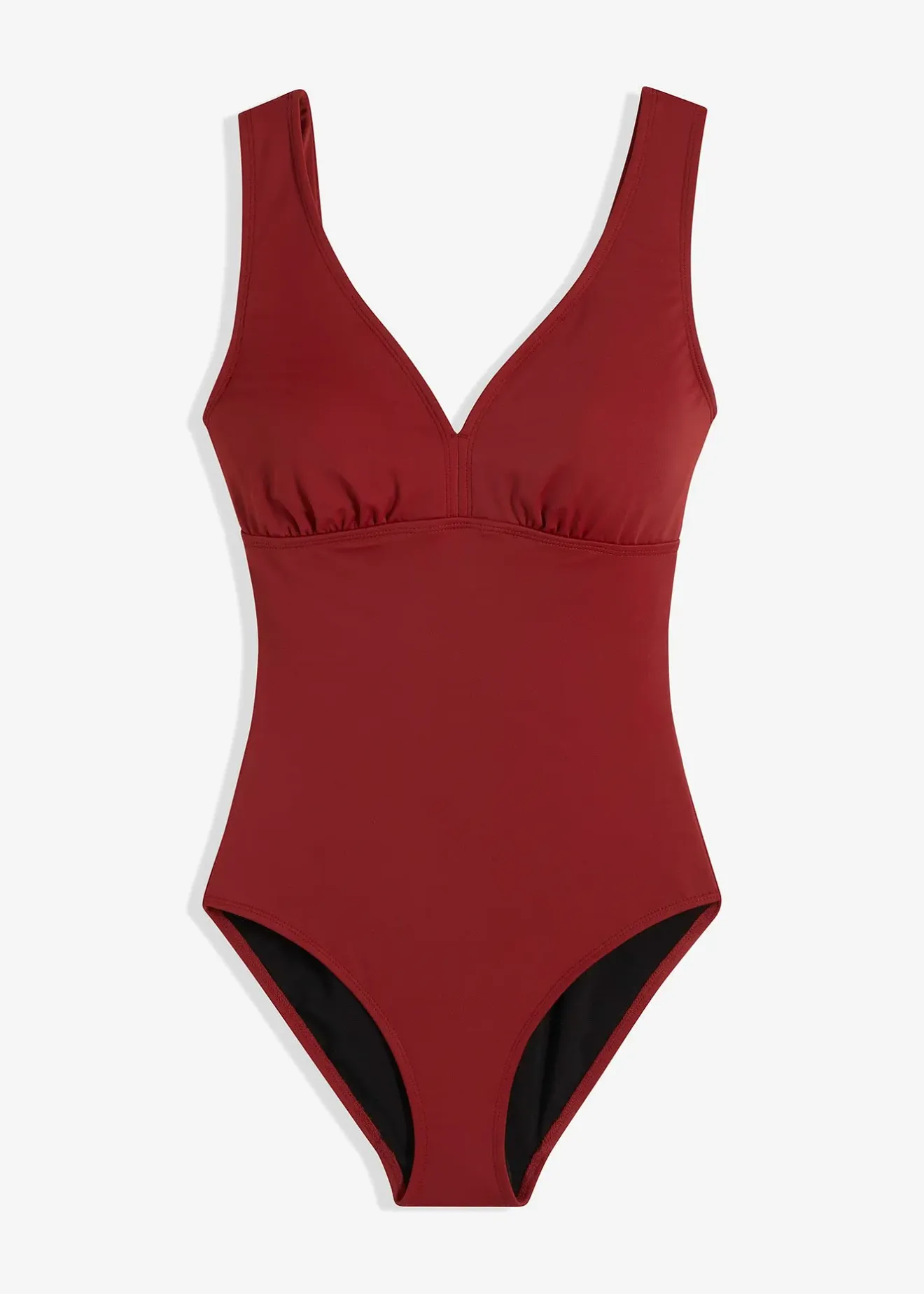 bonprix Maillot 1 pièce sculptant à col en V, maintien modéré|Femme Maillots De Bain Gainants|Maillots 1 Pièce