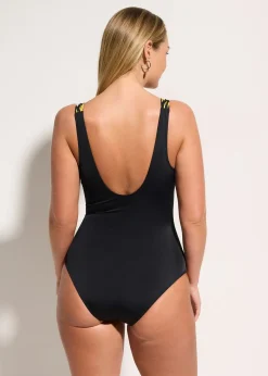 bonprix Maillot 1 pièce sculptant à bretelles larges, maintien modéré|Femme Maillots De Bain Gainants|Maillots 1 Pièce