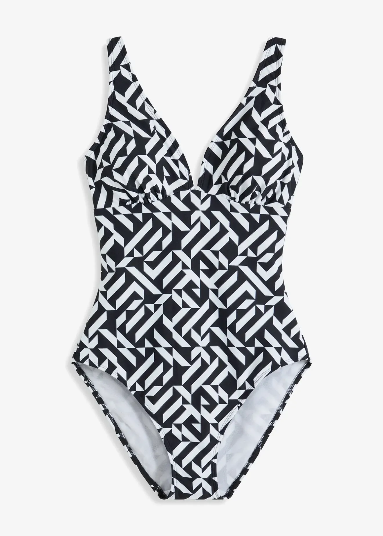 Femme bonprix Maillots 1 Pièce|Maillots De Bain Gainants|Maillot 1 pièce sculptant à col en V, maintien léger