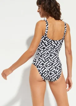 Femme bonprix Maillots 1 Pièce|Maillots De Bain Gainants|Maillot 1 pièce sculptant à col en V, maintien léger