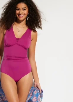 bonprix Maillot 1 pièce sculptant à bretelles larges, maintien modéré|Femme Maillots De Bain Gainants|Maillots 1 Pièce