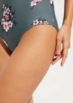 Femme bonprix Maillots De Bain Gainants|Maillots 1 Pièce|Maillot 1 pièce sculptant effet croisé, maintien léger