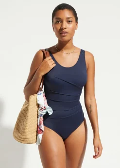Femme bonprix Maillots De Bain Gainants|Maillots 1 Pièce|Maillot 1 pièce sculptant, maintien léger, avec plis décoratifs
