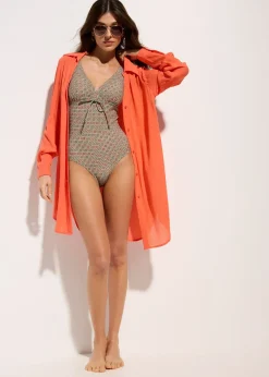 bonprix Maillot 1 pièce sculptant, maintien léger|Femme Maillots De Bain Gainants|Maillots 1 Pièce