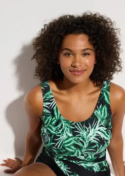 bonprix Maillot 1 pièce sculptant, maintien modéré|Femme Maillots De Bain Gainants|Maillots 1 Pièce