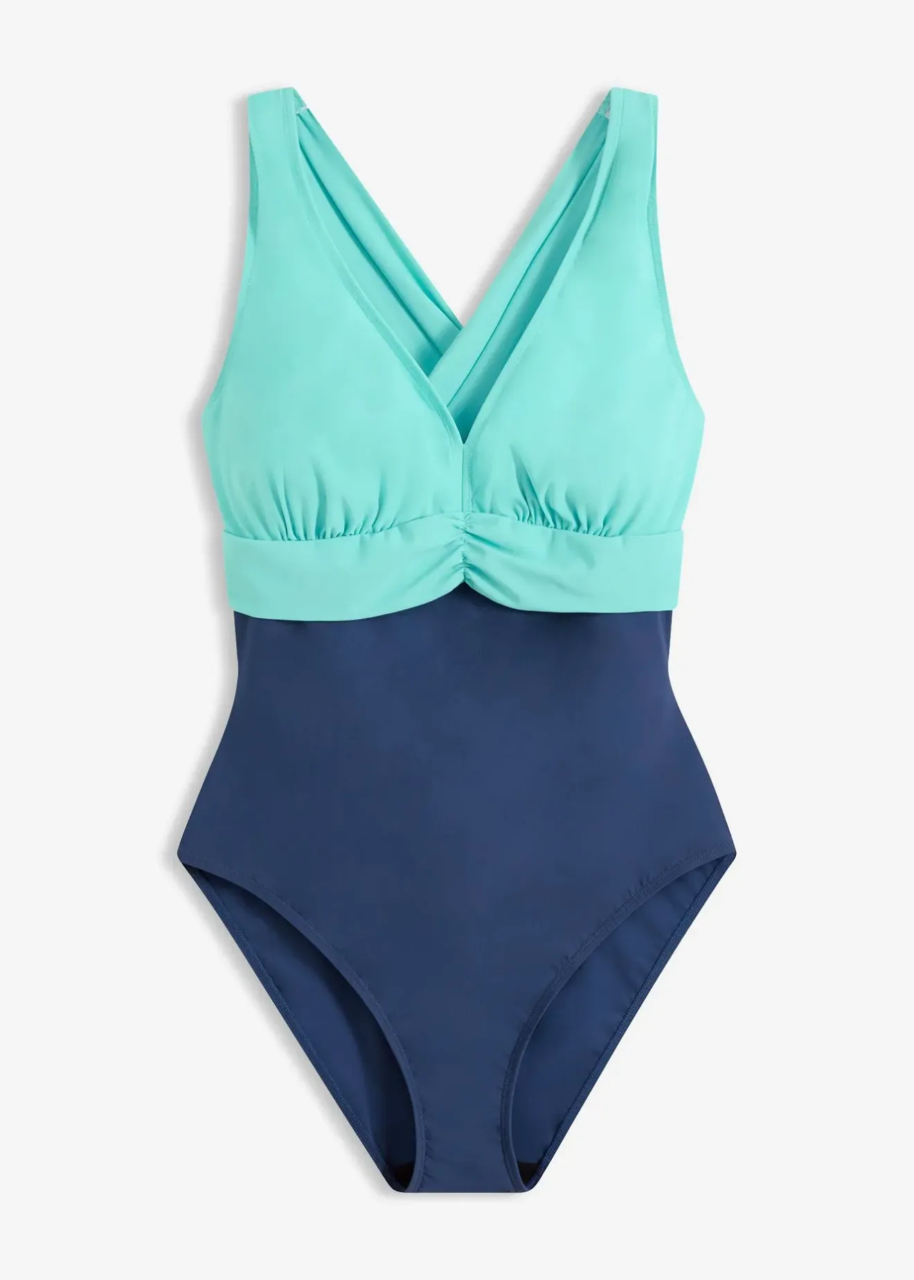 bonprix Maillot 1 pièce sculptant, maintien léger, encolure V|Femme Maillots De Bain Gainants|Maillots 1 Pièce