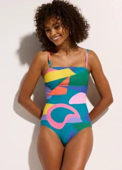 bonprix Maillot 1 pièce sculptant, maintien léger|Femme Maillots De Bain Gainants|Maillots 1 Pièce