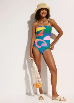 bonprix Maillot 1 pièce sculptant, maintien léger|Femme Maillots De Bain Gainants|Maillots 1 Pièce