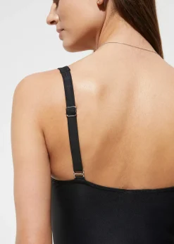 bonprix Maillot 1 pièce sculptant style croisé, maintien modéré|Femme Maillots De Bain Gainants|Maillots 1 Pièce