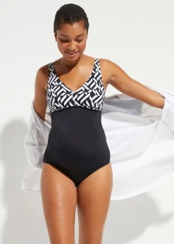 bonprix Maillot de grossesse à encolure en V|Femme Maillots De Bain Future Maman|Maillots 1 Pièce
