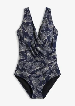 Femme bonprix Maillots 1 Pièce|Maillot 1 pièce sculptant et croisé, maintien modéré