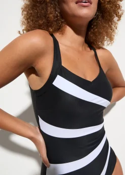 bonprix Maillot sculptant à empiècement, maintien modéré|Femme Maillots De Bain Sport|Maillots De Bain Gainants