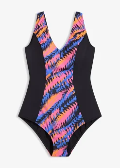 bonprix Maillot sculptant à empiècement, maintien modéré|Femme Maillots De Bain Gainants|Maillots 1 Pièce