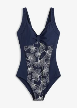 bonprix Maillot sculptant à empiècement imprimé, maintien léger|Femme Maillots De Bain Gainants|Maillots 1 Pièce