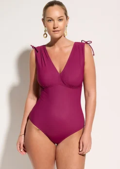 bonprix Maillot sculptant à larges bretelles, maintien léger|Femme Maillots De Bain Gainants|Maillots 1 Pièce