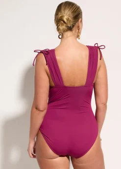 bonprix Maillot sculptant à larges bretelles, maintien léger|Femme Maillots De Bain Gainants|Maillots 1 Pièce