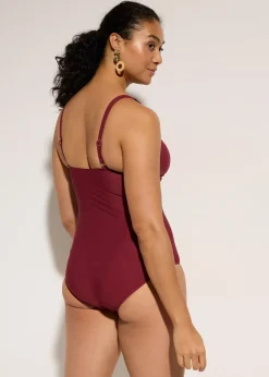 bonprix Maillot sculptant style croisé, maintien fort|Femme Maillots De Bain Gainants|Maillots 1 Pièce