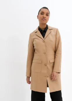 bonprix Manteau avec revers, cintré|Femme Vestes & Manteaux