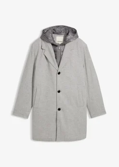 Homme bonprix Vestes|Manteau blazer 2en1 à capuche amovible