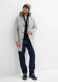 Homme bonprix Vestes|Manteau blazer 2en1 à capuche amovible