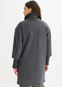 bonprix Manteau court aspect laine|Femme Vestes & Manteaux