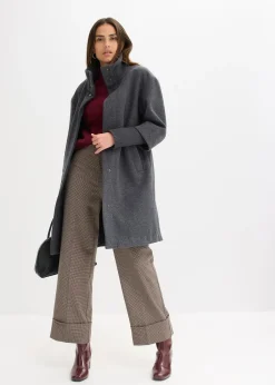 bonprix Manteau court aspect laine|Femme Vestes & Manteaux