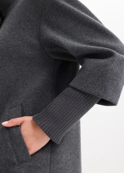 bonprix Manteau court aspect laine|Femme Vestes & Manteaux