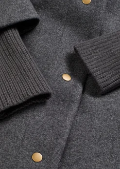 bonprix Manteau court aspect laine|Femme Vestes & Manteaux